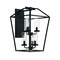 Eurofase Bastille Modern Incadescent Outdoor Lantern, 6-Light, Rectangle, Dimmable, Black/Glass 44307-011 - alternate 1